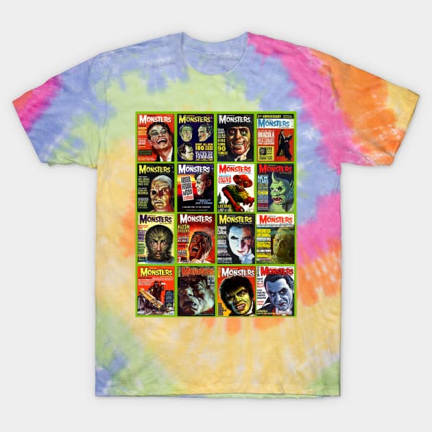 Famous Monsters Collage Series 2 T-Shirt by Starbase79